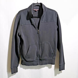 Michael Kors Black Full Zip Sweatshirt Jacket Mens Small NICE Casual Y2K Sweater